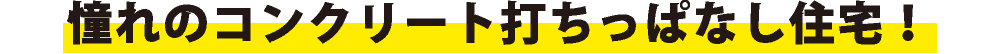 憧れのコンクリート打ちっぱなし住宅！