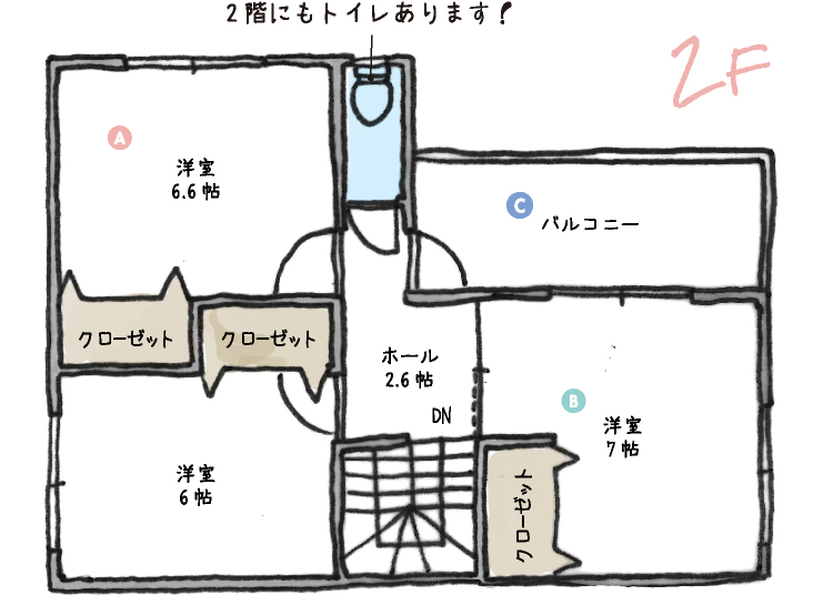 2F間取り